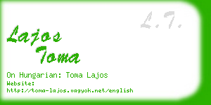 lajos toma business card